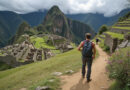 Backpacking young adult exploring ancient attractions in Cajamarca Peru