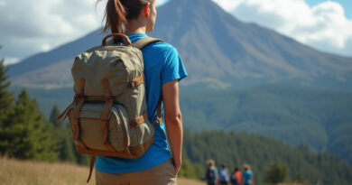 Young backpacker exploring Pucón, Chile's attractive landscapes