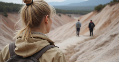 Young backpacker exploring אטרקציות בזיפאקירה קולומביה