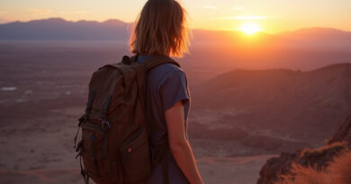 Backpacker in San Pedro de Atacama Chile near recommended hostels