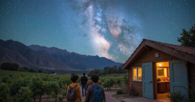 Scenic view of recommended hostels in Valle de Elqui, Chile