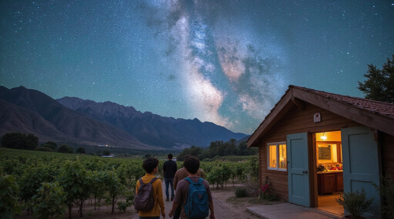 Scenic view of recommended hostels in Valle de Elqui, Chile