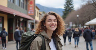 Young backpacker exploring major אטרקציות בטמוקו צ'ילה