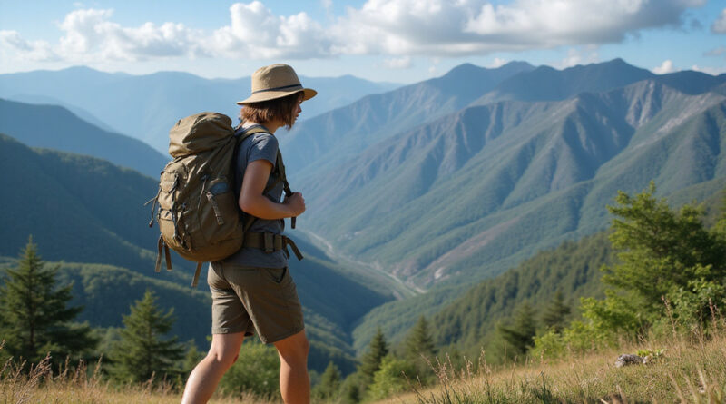 Backpacker exploring lush green טרקים בקאלי קולומביה trails