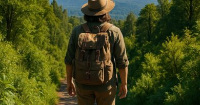 Backpacker trekking in vibrant Pucón, Chile region