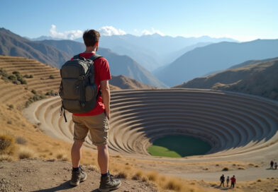 Young backpacker at the recommended hostel in Moray, Peru
