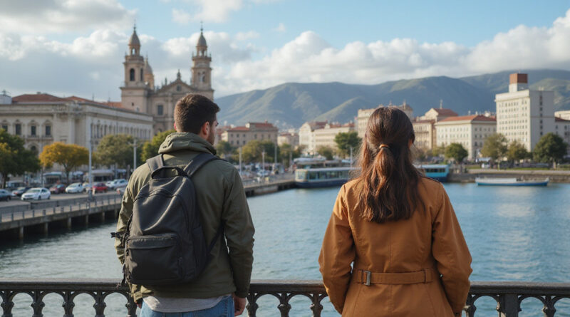 Top attractions in Concepcion Chile with young backpackers observing