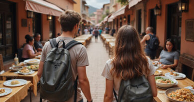 Backpackers exploring מסעדות בנאסקה פרו culinary scene