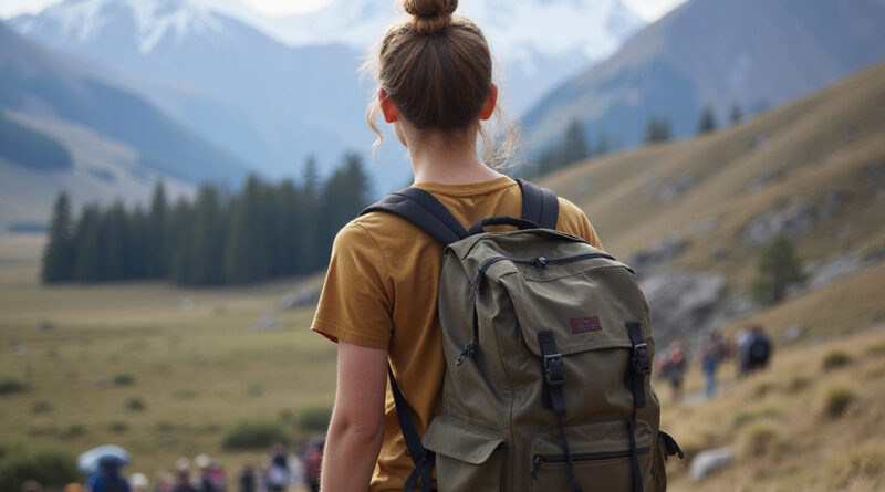 Backpacker enjoying scenic view in recommended Coyhaique, Chile hostels