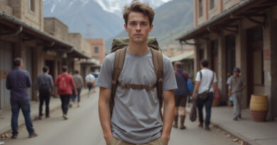 Young backpacker exploring rustic streets of הוסטלים מומלצים בקופיאפו צ'ילה