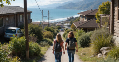 Youthful backpackers at recommended hostel in Puerto Montt, Chile