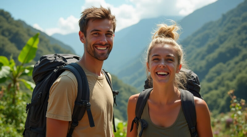 Young backpackers enjoying הוסטלים מומלצים בסן חיל קולומביה