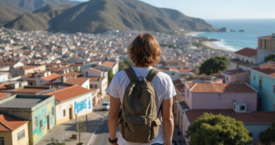 Backpacker exploring scenic Valparaiso, המלצות על לה סרנה צ'ילה