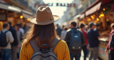 Backpacker exploring Vina del Mar Mercado Cardonal, מסעדות בולפראיסו צ'ילה