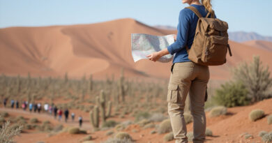 Backpacker in Copiapo, Chile exploring the Atacama Desert