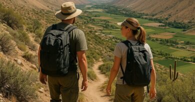 Family exploring טרקים בואל דה אלקי צ'ילה in hiking gear